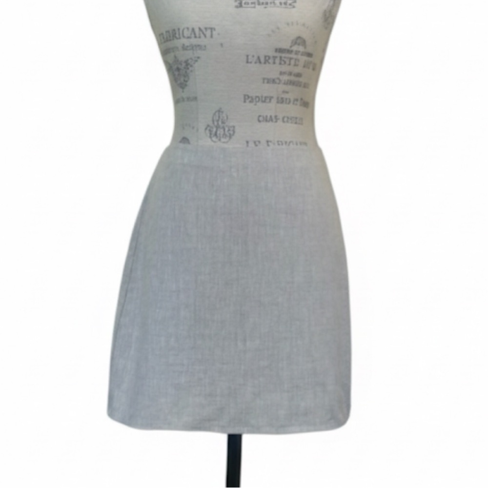 NWT! Reformation Light Tan 100% Linen A-Line Mini Skirt Size 10